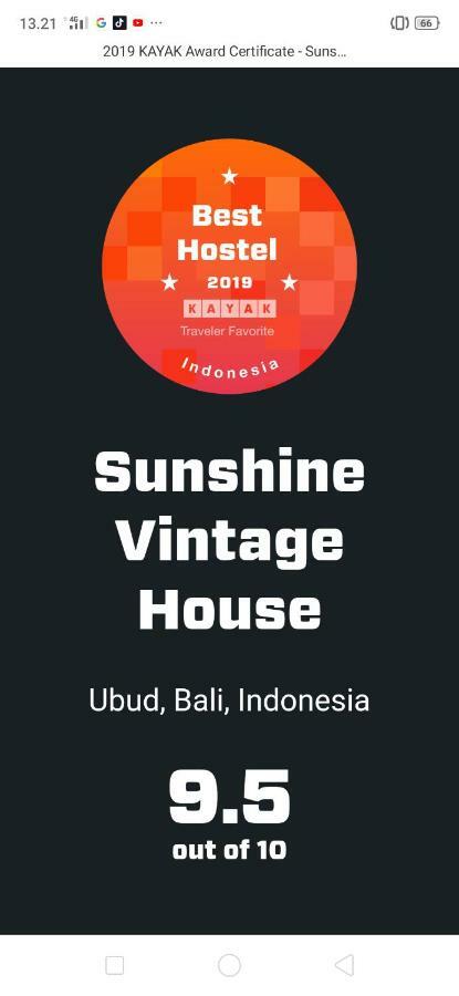 Sunshine Vintage House Hostel Ubud Buitenkant foto